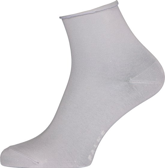 FALKE Cotton Touch korte damessokken - katoen - zilvergrijs (silver) - Maat: 39-42