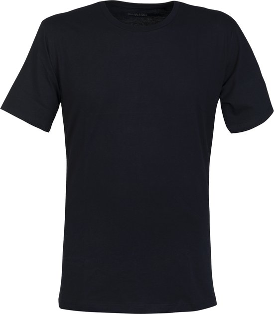 T-shirt SCHIESSER Mix+ Relax - col rond manches courtes - bleu - Taille: 3XL