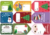 Kerst / Merry Christmas - To - From  / Feestdagen - Naam Sluitzegel - | 9 assorti - Label vorm - Kleur 3 | Stickers - Envelop sticker - Kaart | Cadeau – Gift – Cadeauzakje