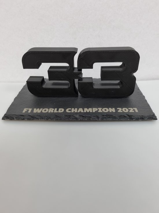 F1 world champion - 33 - F1 2021 - winnaar - wereld kampioen