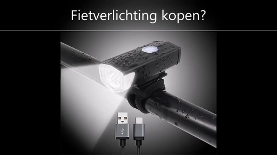 Pro Sport Fietsverlichting Set - Voorlicht en USB Oplaadbaar... | bol.com