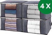 Frobin | 4 STUKS XXL Opbergtas & Organiser 90L - Kledingkast organiser - Opslag - Opbergtassen - Opbouwbaar - Stapelbaar
