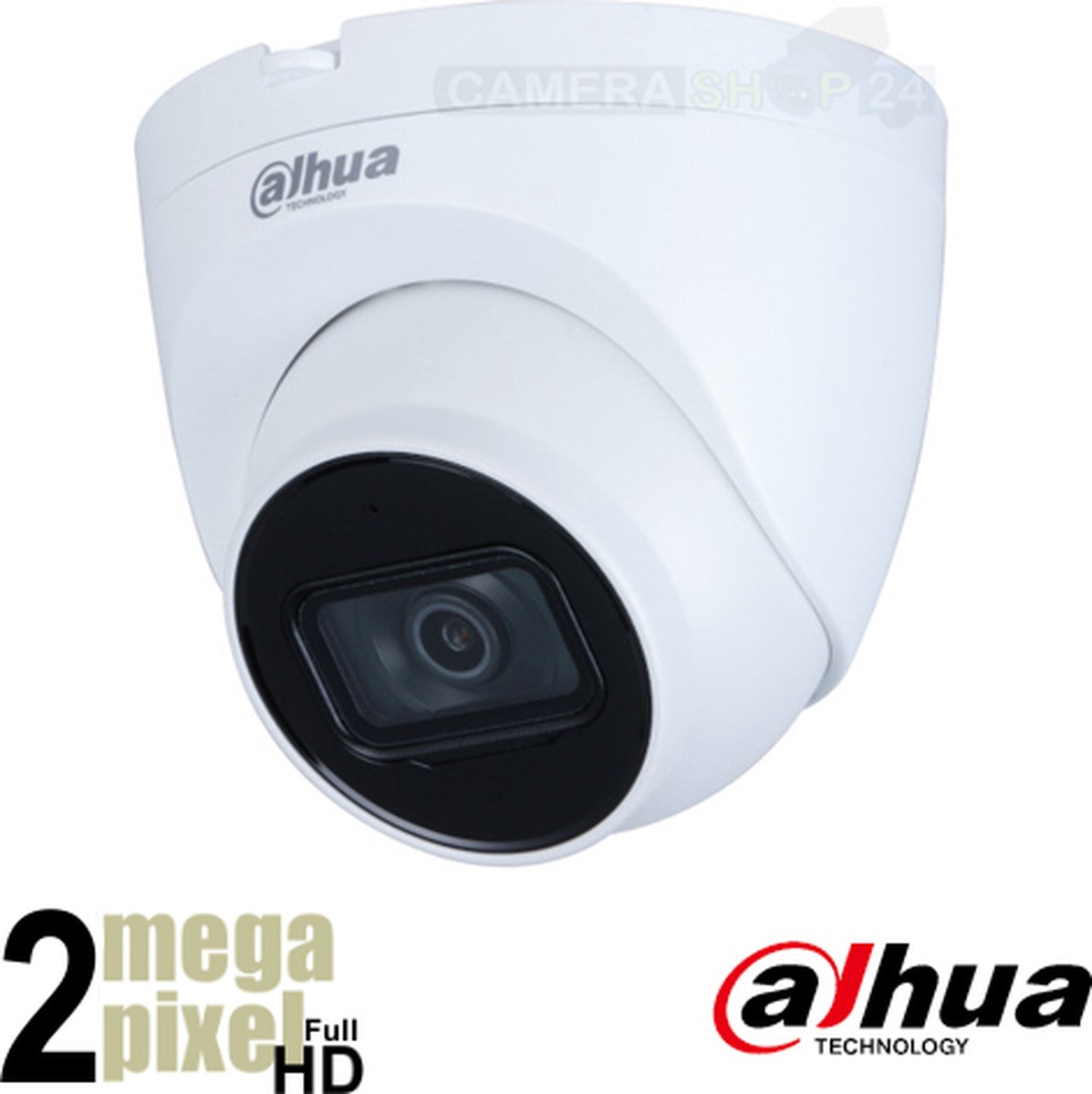 Dahua Full HD IP dome camera - 2.8mm lens - starlight - SD-kaart slot