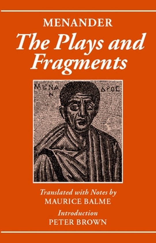 Menander: The Plays and Fragments - cover