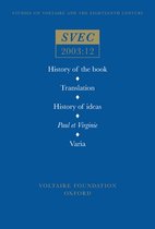 Oxford University Studies in the Enlightenment- History of the book; Translation; History of ideas; Paul et Virginie; Varia