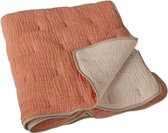 QUAX NATURAL QUILT. BLANKET- R/V - ABRICO/ECRU