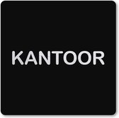 Pictogram Kantoor - pictogrammen - zwart -  deurbordje - 10 x 10 cm - zelfklevend - vierkant