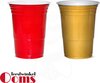 Afbeelding van het spelletje American Beer Pong Set Rood/Goud