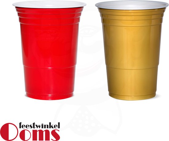 Afbeelding van het spel American Beer Pong Set Rood/Goud