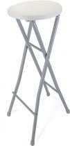 Barkruk - Kruk - buitenbar Inklapbare kruk - Verstevigd model - Stoel - WHITE EDITION - Inklapbare stoel - LUXURIOUS LIVING - BESTSELLER