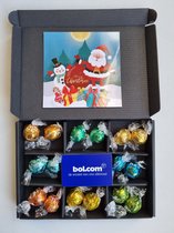 Chocolade Kerstballen Proeverij Pakket met BOL.com cadeaukaart van 10 euro en Mystery Card met persoonlijke (video)boodschap | Kerstpakket | Kerst Cadeaubox