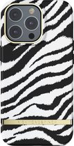 Richmond & Finch Zebra hoesje voor iPhone 13 Pro Max - Zwart