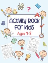 Activity Book For Kids Ages 4-8