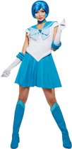 FUNIDELIA Mercury kostuum voor vrouwen - Sailor Moon - Maat: L - Blauw