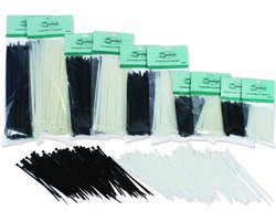 tie-rips zwart kabelbinders 4.8 x 300 mm 100 stuks
