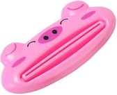 1 Stuk - Tandpasta knijpers - Cartoon - Varkentje - Tandpasta squeezer - Tandpasta dispenser - Tandpasta squeezer voor kinderen - Tube knijper - Tandpasta uitknijper - Tubeknijper - Roze