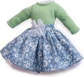 Berjuan Vêtements de poupée de poupée Eva 35 Cm Jersey Vert/bleu 2 pièces