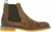 Eigen Label | Bucko 1-g instap taupe suede/croco elastiek grotesque | Maat: 40