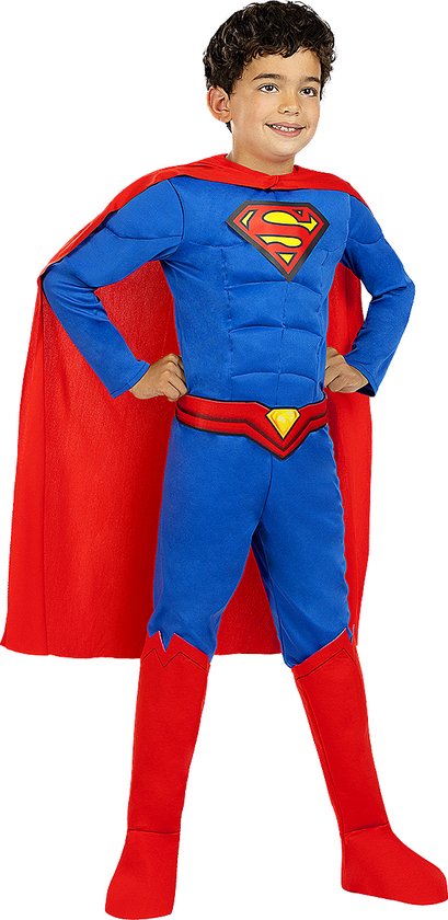 FUNIDELIA Superman Lights On! kostuum voor jongens Man of Steel - jaar cm) - Rood