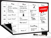 Magnetisch Weekplanner whiteboard (12) - A3 - Planbord - Familieplanner  - Gezinsplanner - To Do Planner