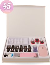 GellyPaws polygel kit - 45 delig - nagels starterspakket set - UV lamp