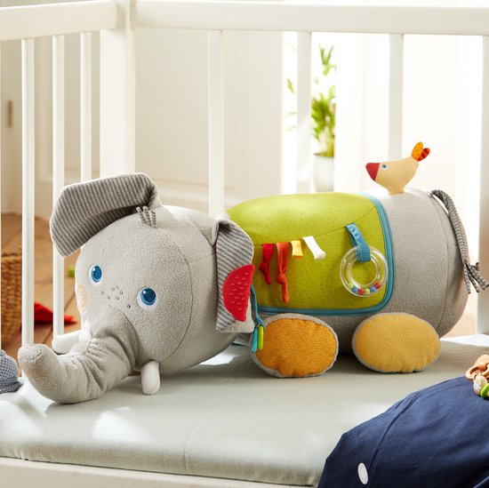 HABA Knuffel Ontdekkingsdier Olifant - 70 cm van HABA. — afbeelding 3