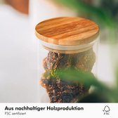 KIVY® Kruidenpotjes set [12 x 150 ml] – Stapelbare Kruidenpotjes Glas – Kruidenpottjesset - Kruidencontainers – Kruiden Bewaren – Kleine Set Glazen Kruidenpotje - Spice Jars – Voor