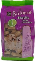 Balance Hondensnacks | 400gr | Biscuit Bones Lam & Rijst