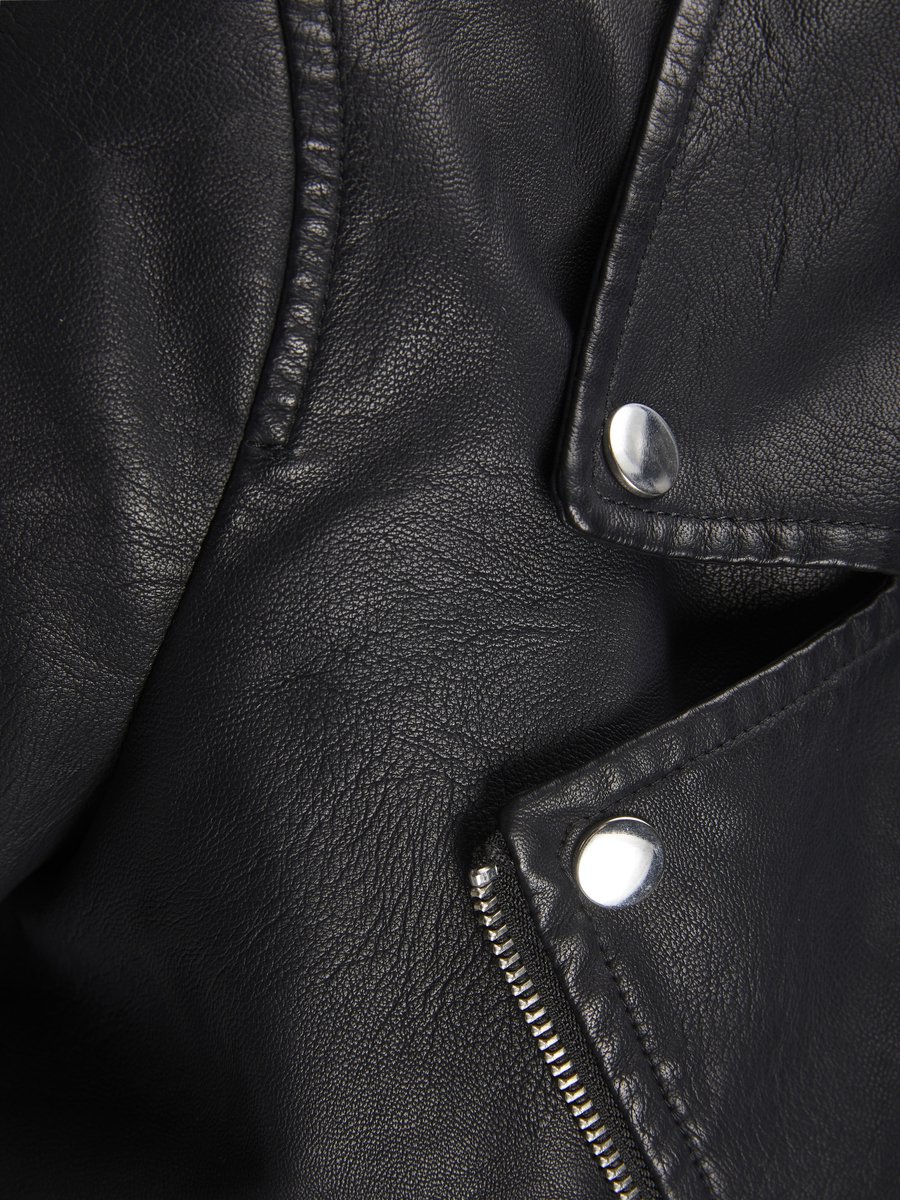 Long Gilet De Hippie Sans Manche Cuir Bleu Vintage 70's