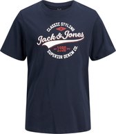 JACK&JONES JUNIOR JJELOGO TEE SS O-NEC 2COL 21/22 NOOS JNR Jongens T-shirt - Maat 140