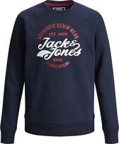 JACK&JONES JUNIOR JJBRAT SWEAT CREW NECK JNR Jongens Trui - Maat 152