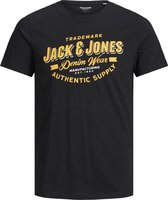 JACK&JONES JUNIOR JJELOGO TEE SS O-NEC 2COL 21/22 NOOS JNR Jongens T-shirt - Maat 128