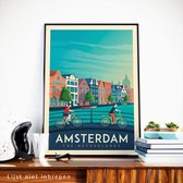 Vintage Amsterdam - Poster - 30 x 40