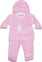 Just Too Cute - Baby Velours Outfit - 3-delig - Cutey Bunny - Mt 62