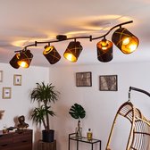 Belanian - 6-delige Luxe Plafondlamp - Muurlamp - Industriële lamp - LED lamp - Vintage lamp - High class kwaliteit Hanglamp - Zwart - design lamp - sfeerlamp