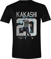 Naruto - Kakashi Move Men T-Shirt - Zwart - Maat XXL