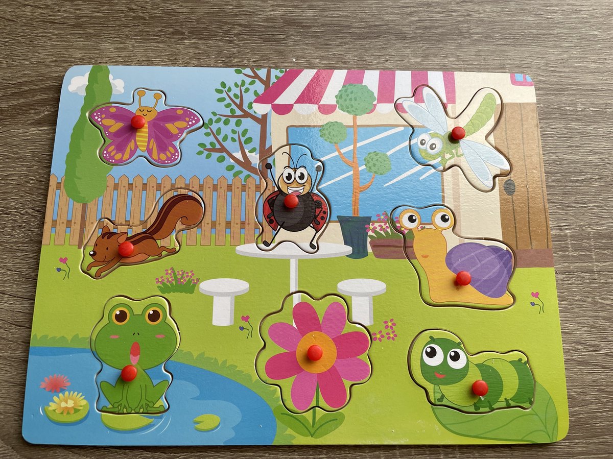 Houten kinderpuzzel | Kinderpuzzel Dieren | Kinderpuzzel huis