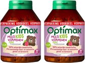 Optimax Multivitamine Kids Extra Framboos - 2 x 180 tabletten - Voordeelverpakking