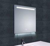 Klea One Dimbare Condensvrije Spiegel Met LED Verlichting En Verwarming 60x60cm