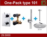One-Pack Type 101 Inbouwthermostaatset Chroom (20cm)