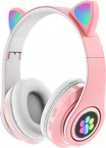 Wireless pink headphone 5.0 bluetooth Draadloze roze kinder hoofdtelefoon cat ears