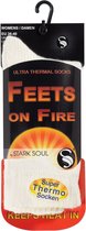Feets on fire - 2 paar - Thermosokken - Ecru - Stark Soul - Maat 36/40