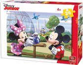 Disney legpuzzel Mickey & Minnie Mouse junior 26 cm 24 stukjes
