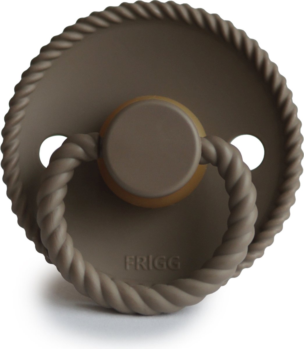 Goedkoopste FRIGG fopspeen - ROPE - PORTOBELLO - T1 - 0-6 MAANDEN - NATUURRUBBER
