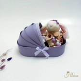 Babygeschenk - Hawsaz.nl cadeau - Geboortecadeau - cadeau voor meisje | babycadeaus | Speenkoord | Wagenspanner | Boxpakje | Baby wiegje | Babygift | Babyshower | Babykleding | Bab