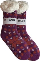 Sukats® Huissokken - Homesocks - Maat 36-41 - Anti-Slip - Fluffy - Dames Huissokken - Variant 7