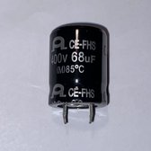 Elektrolytische Condensator 68uF/400V 22x25mm | 7000 werkuren | per stuk