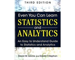 Omslag van Even You Can Learn Statistics and Analytics