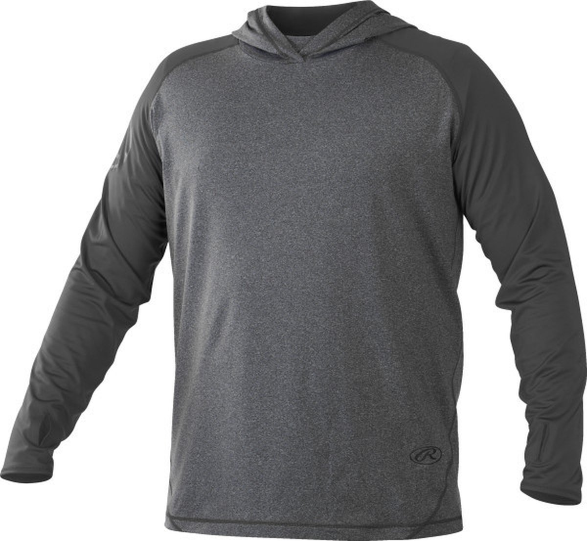 Rawlings HLWH Lightweight Hoodie M Grey Long Sleeves voor Sport Honkbal/Softball