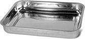 Gerimport Braadslede 31,5 X 23,5 Cm Rvs Zilver Ovenbestendig .